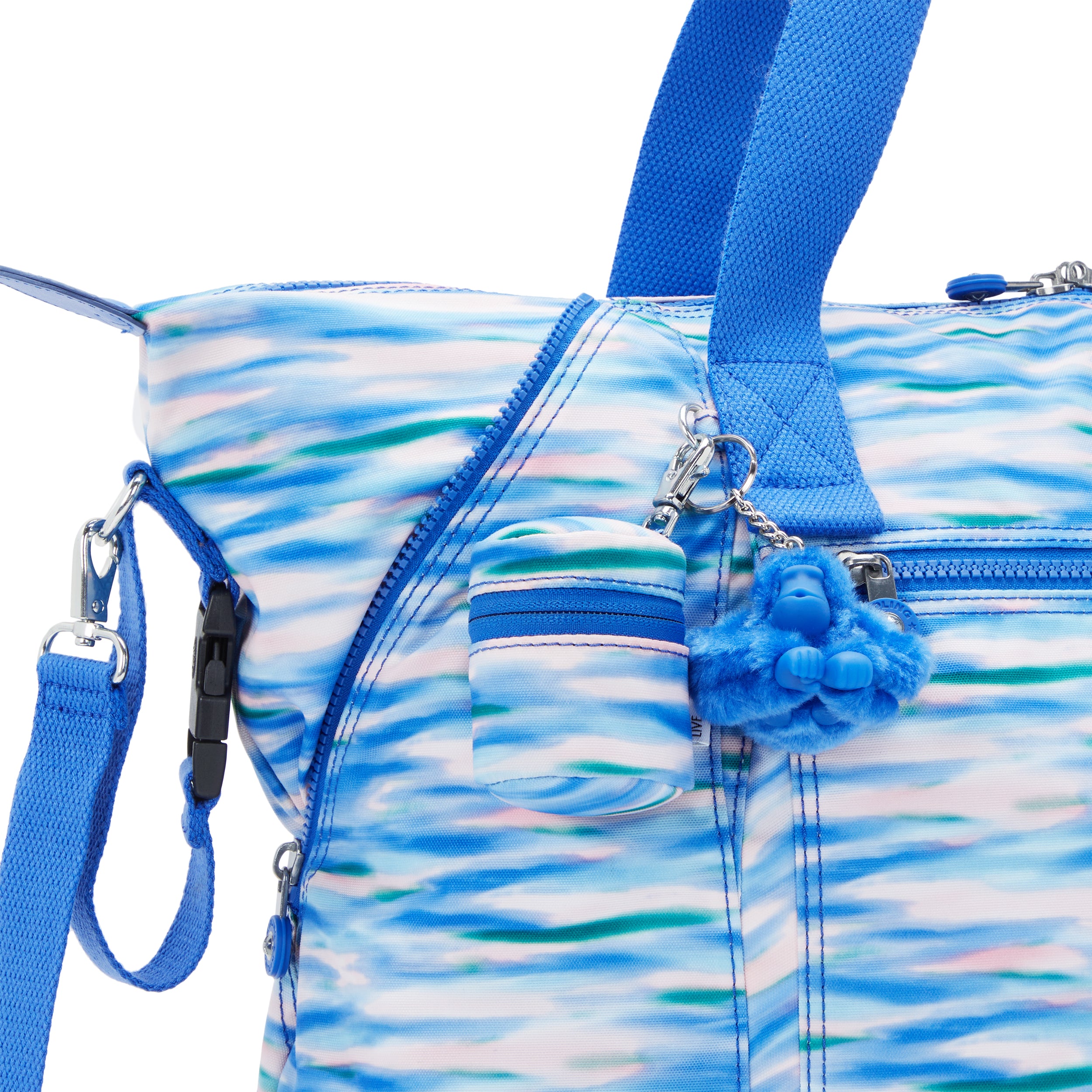 Kipling Art M Baby Bag Diluted Blue Large Baby Bag with Changing Mat C2I7666-TX9