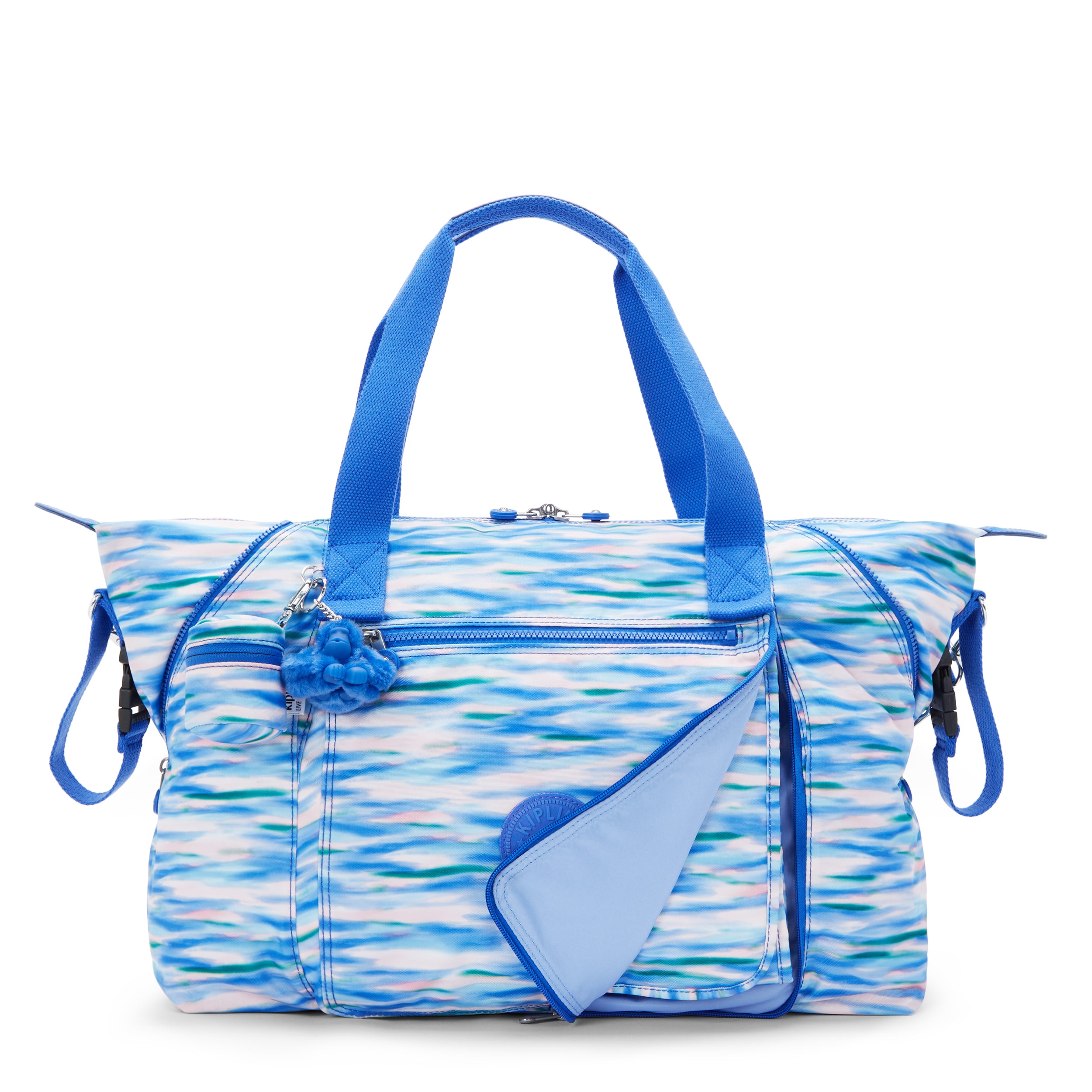 Kipling Art M Baby Bag Diluted Blue Large Baby Bag with Changing Mat C2I7666-TX9