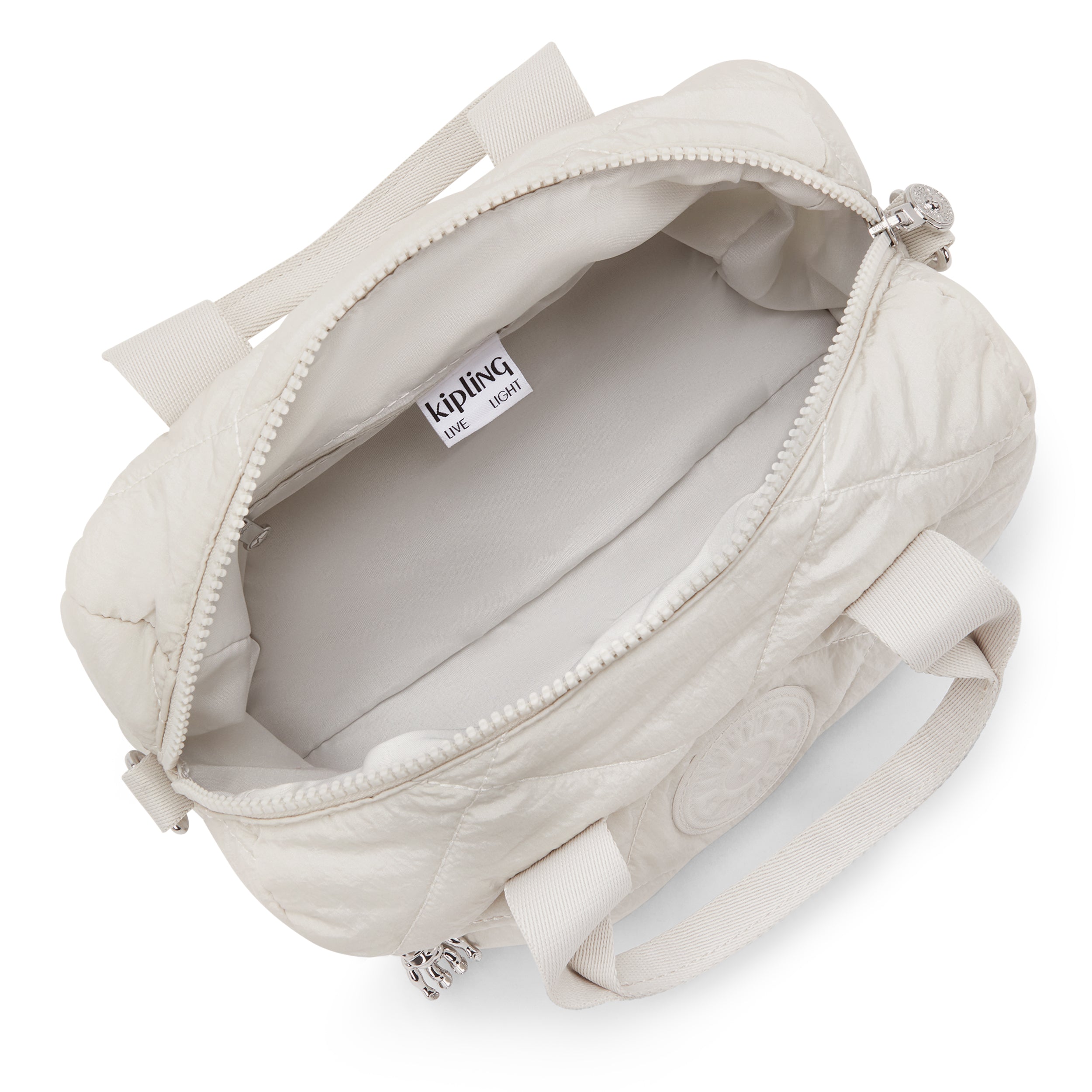 KIPLING-Bina M-Medium handbag (with detachable shoulderstrap)-Airy Beige Ql-I7934-CH2