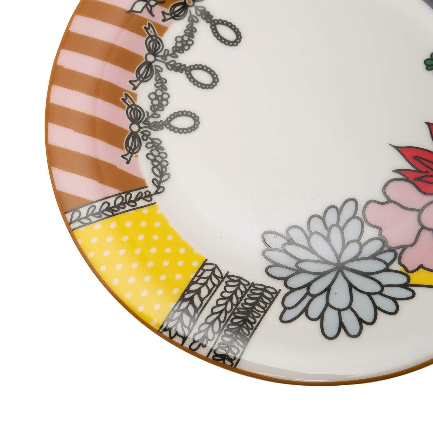 L'atelier FB Design Coupe Shape Dinner Plate Set - 26.5 x 26.5 cm, 6 Pieces - TC 4719 016 - Jashanmal Home