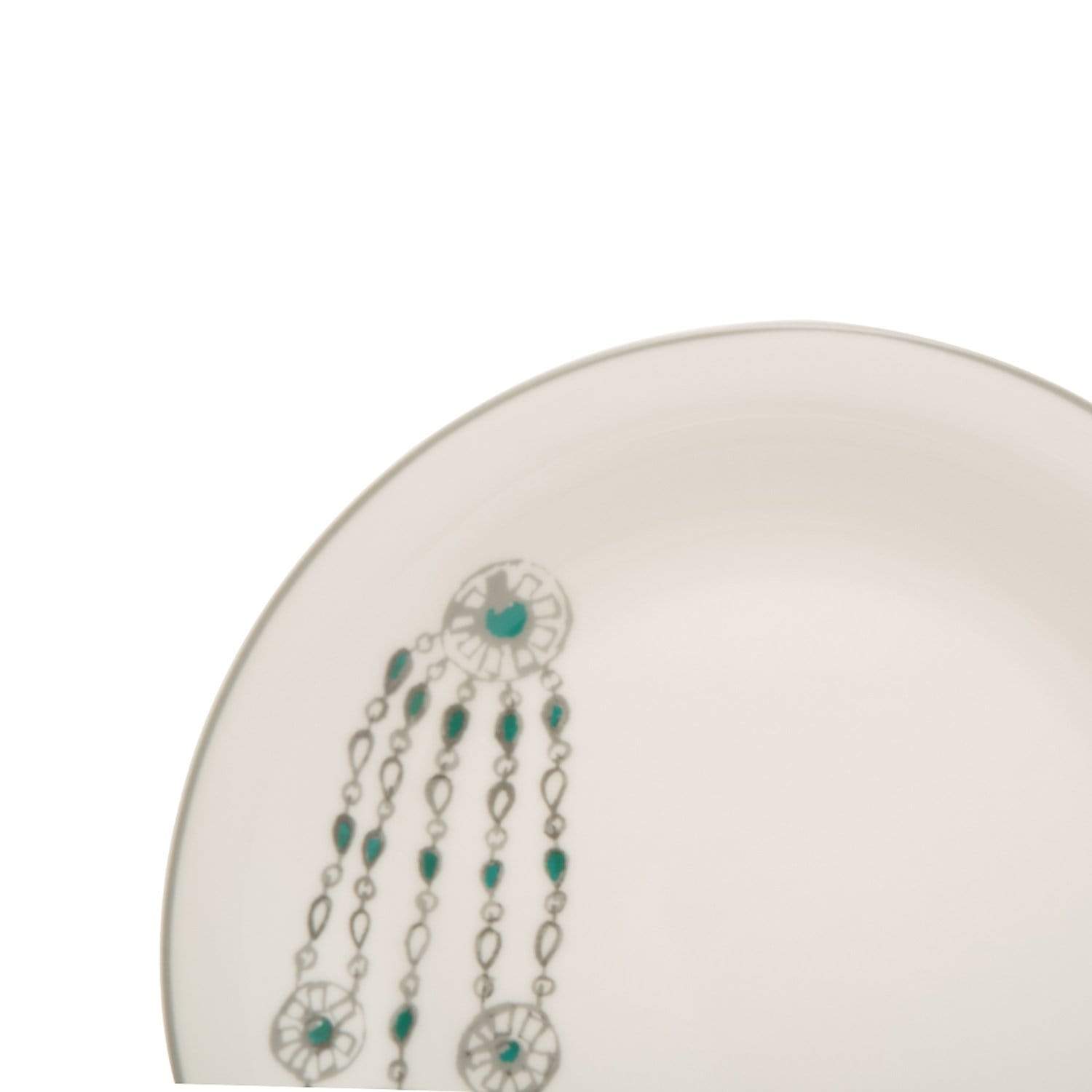 L'atelier FB Emerald Coupe Shape Salad Plate Set - 23 x 23 cm, 6 Pieces - TC 4711 011 - Jashanmal Home