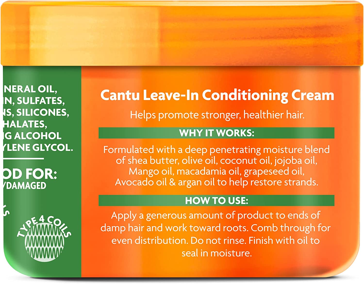 Cantu - Natural Leave-In Conditioning Cream 340g