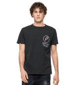 Crewneck T-Shirt With Replay Print And Tiger