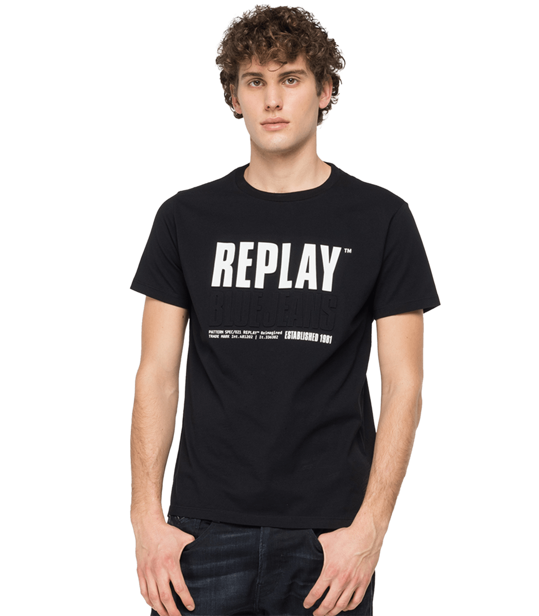 Replay Blue Jeans Established 1981 Print T-Shirt