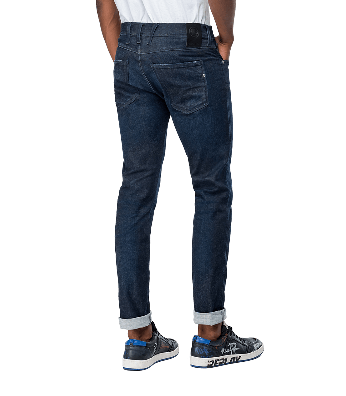 SLIM FIT HYPERFLEX ANBASS JEANS CLOUDS