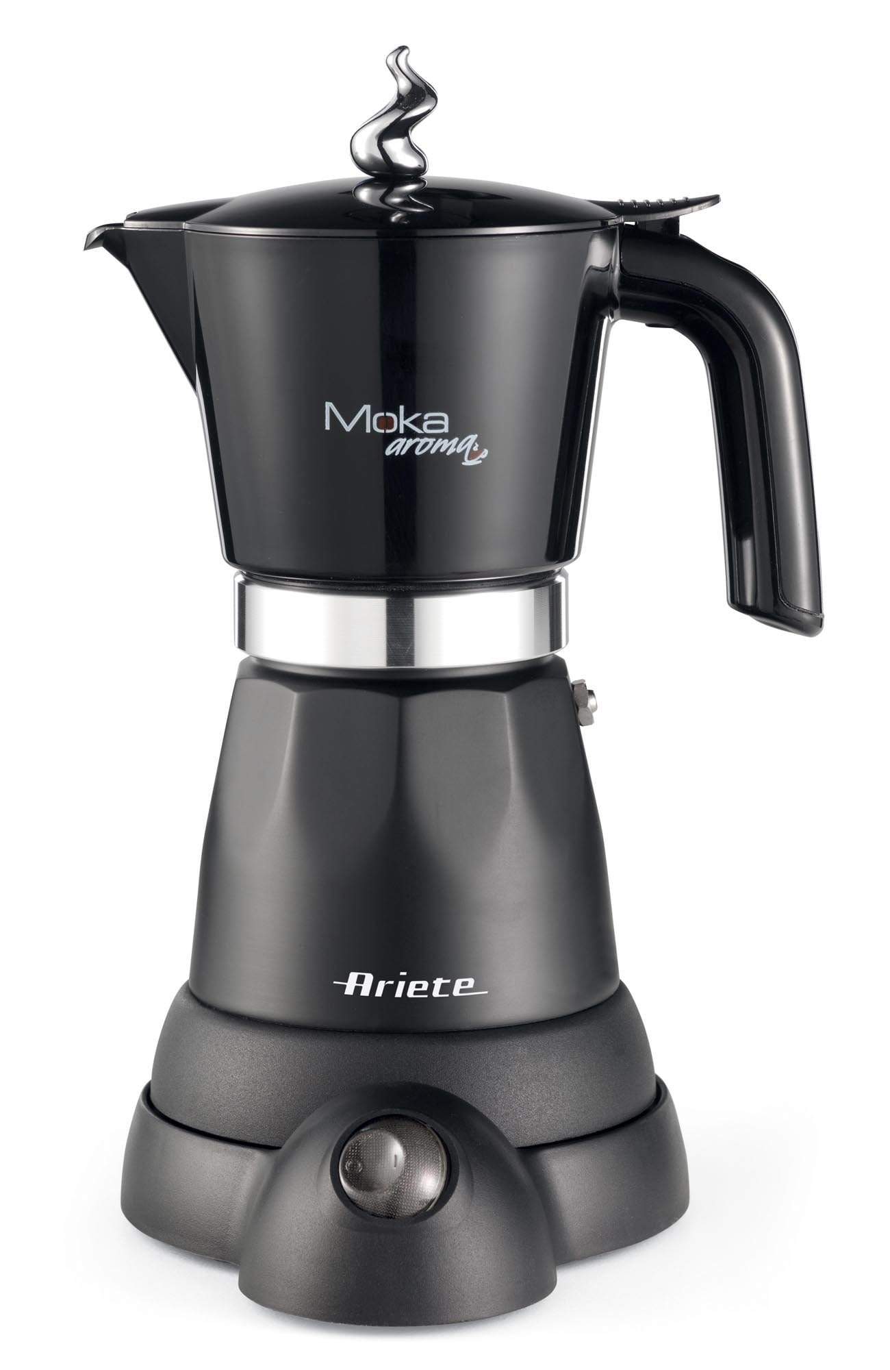 ARIETE ELECTRIC 6 CUPS MOKA COFFEE MAKER, BLACK,1368