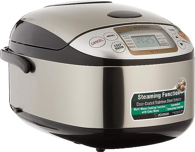 Electronic Rice Cooker And Warmer 1.0 Litre  Stainless Brown