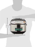 Electronic Rice Cooker And Warmer 1.0 Litre  Stainless Brown