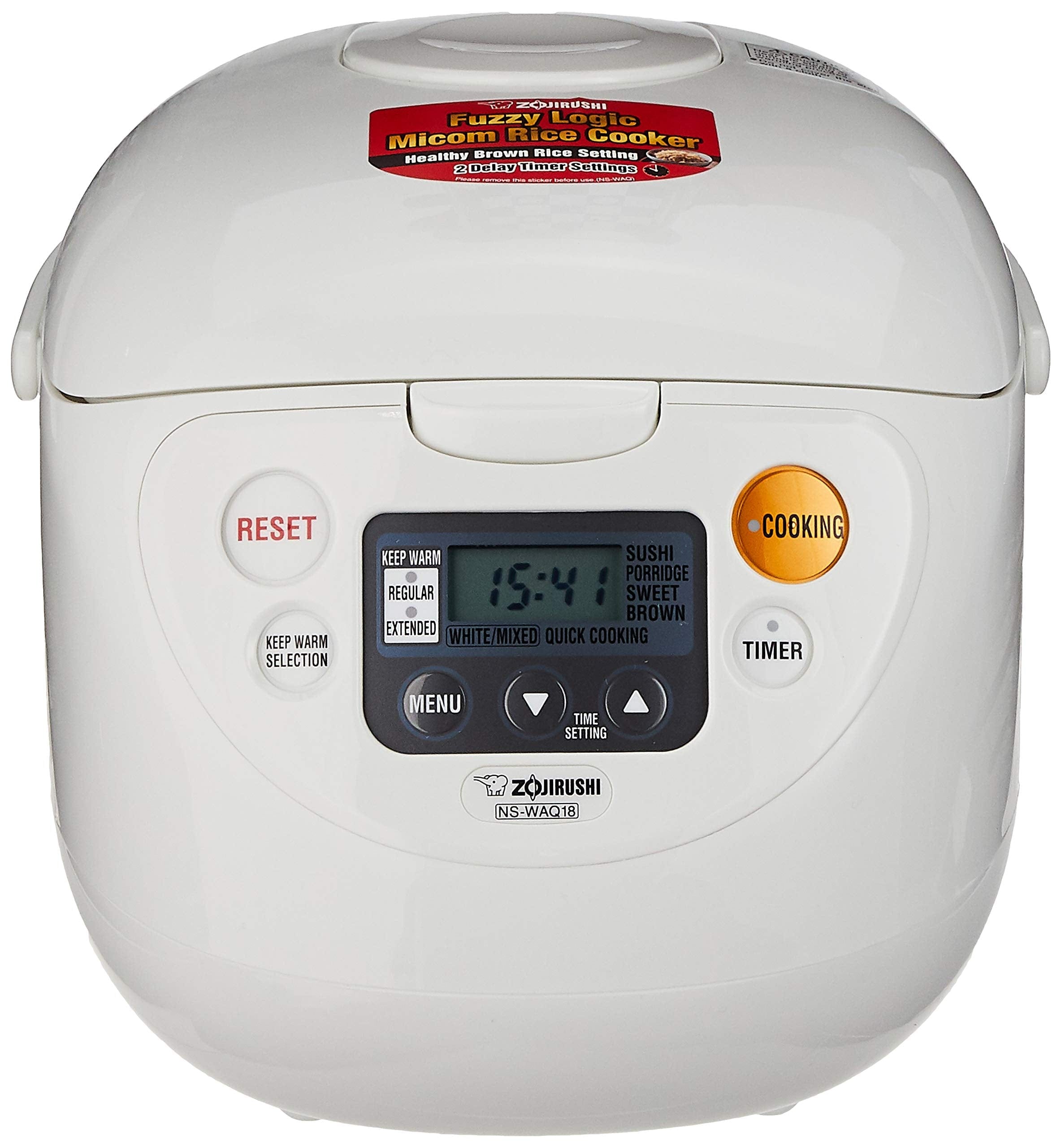 Electronic Rice Cooker And Warmer 1.8 Litre  Cool White