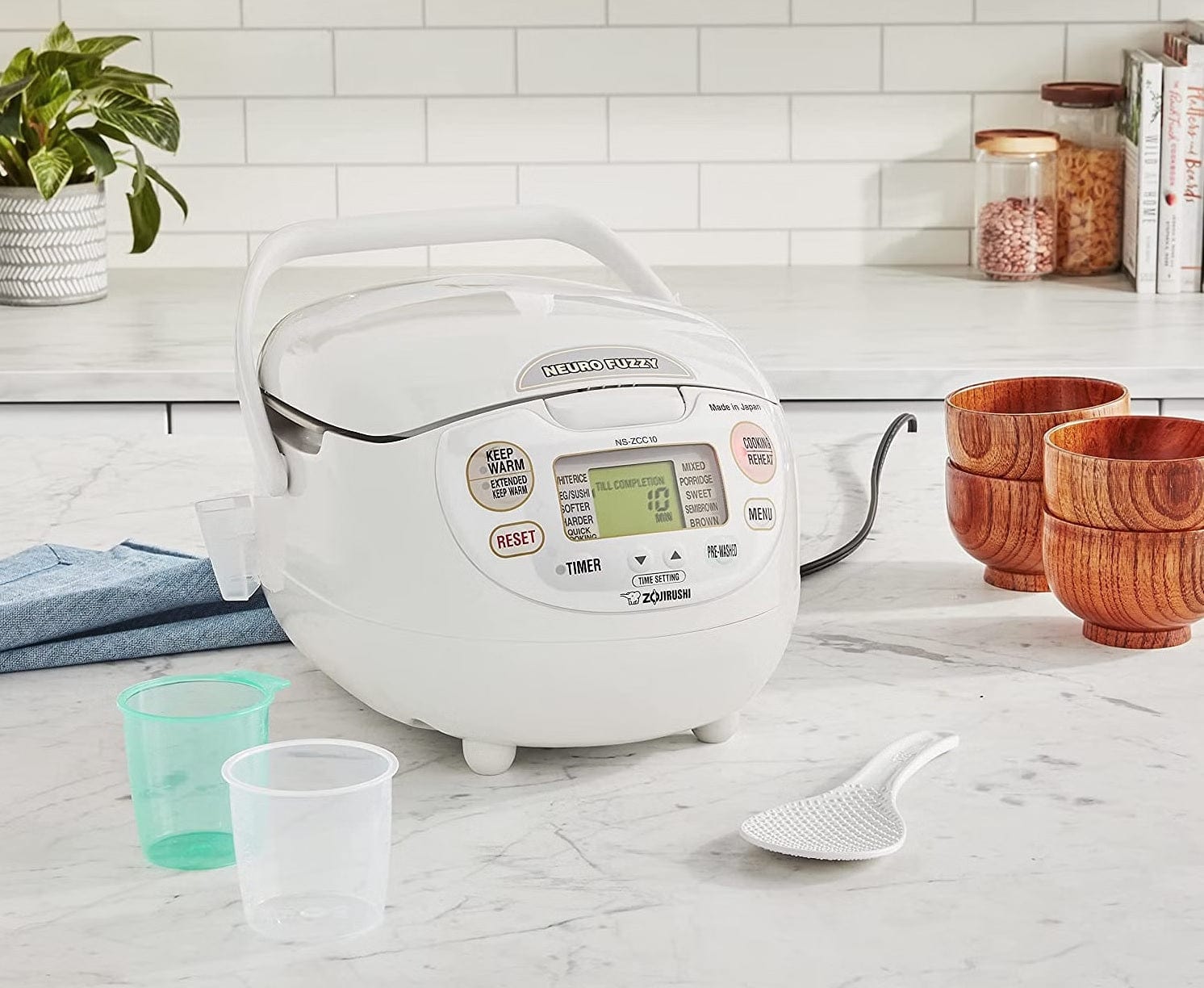 Zojirushi 1.8L - Premium White Electronic Rice Cooker/ Warmer