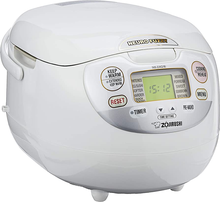 Zojirushi 1.8L - Premium White Electronic Rice Cooker/ Warmer
