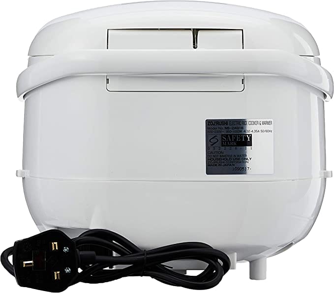 Zojirushi 1.8L - Premium White Electronic Rice Cooker/ Warmer