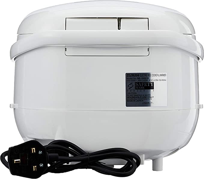 Zojirushi Electronic Rice Cooker/ Warmer 1.8 Ltr- Premium White