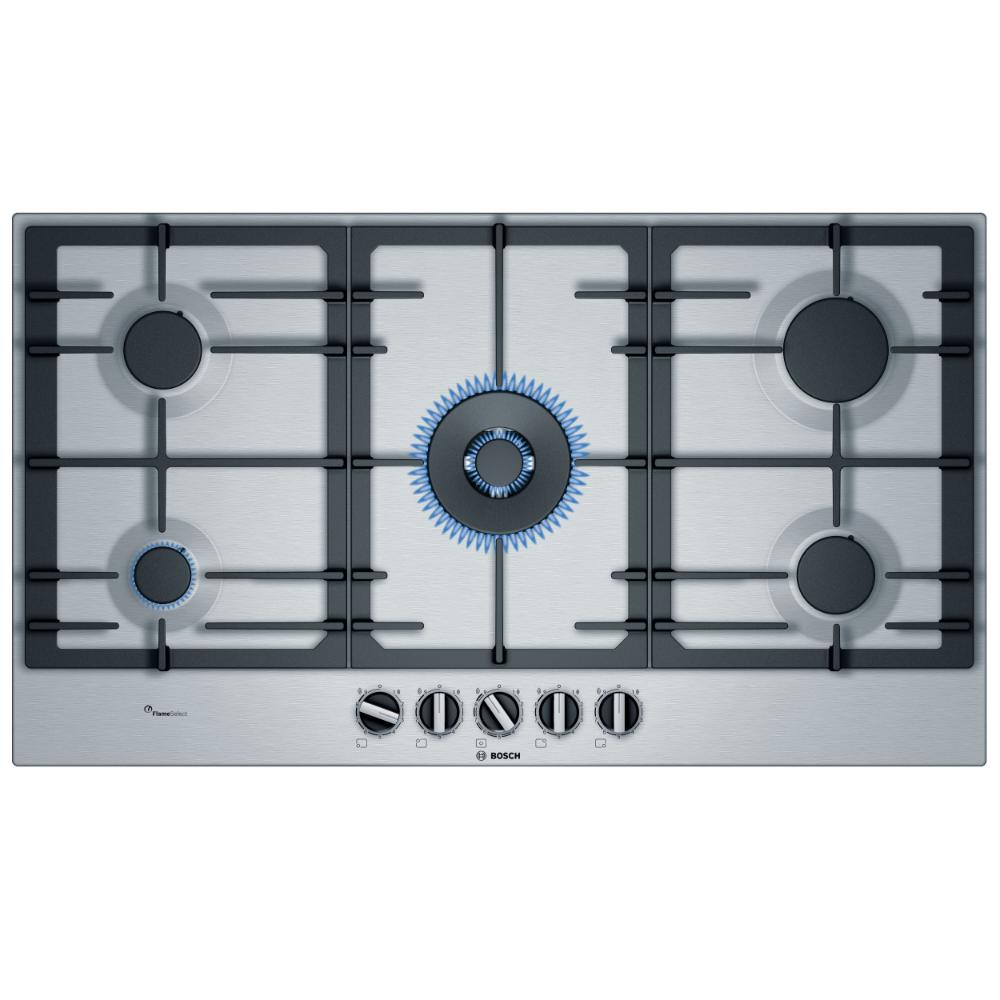 Bosch Series | 6 Built In Gas Hob 90 cm, 5 Gas Burners, PCR9A5B90M."Min 1 year manufacturer warranty