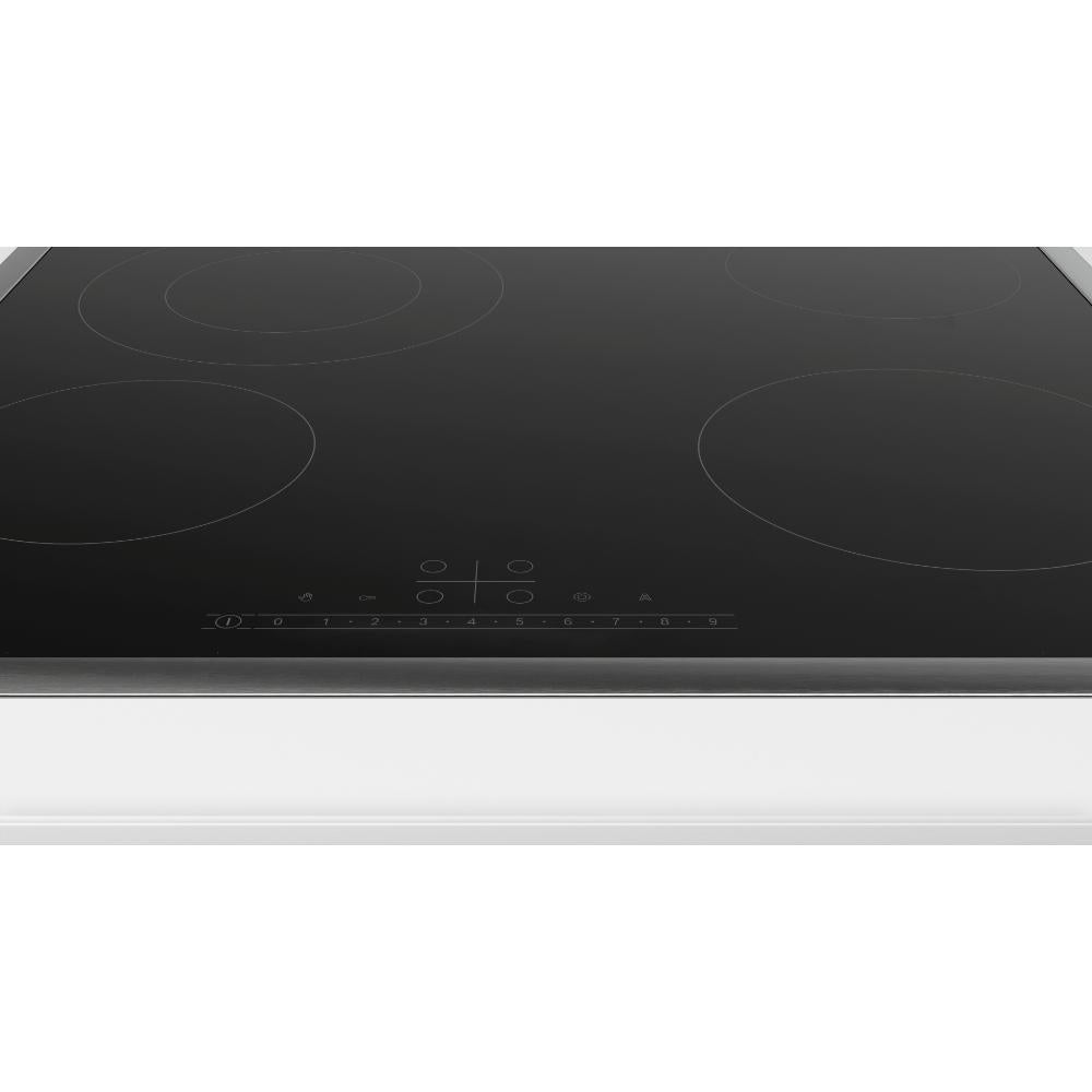 Bosch Series 6, Electric Hob, Ceramic Glass, TouchControl MultiTouch, 17 Power Level, Radiant cooktop, 60 cm, Black-PKF645FA8M, 1 Year Manufacturer Warranty