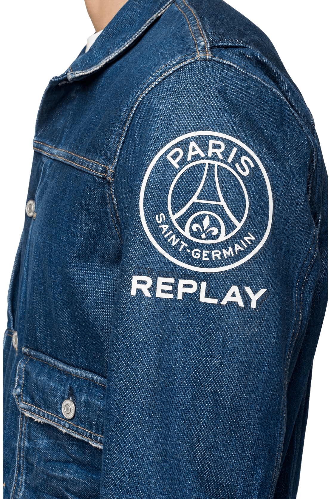 REPLAY PSG BRIGHT BLUE JACKET