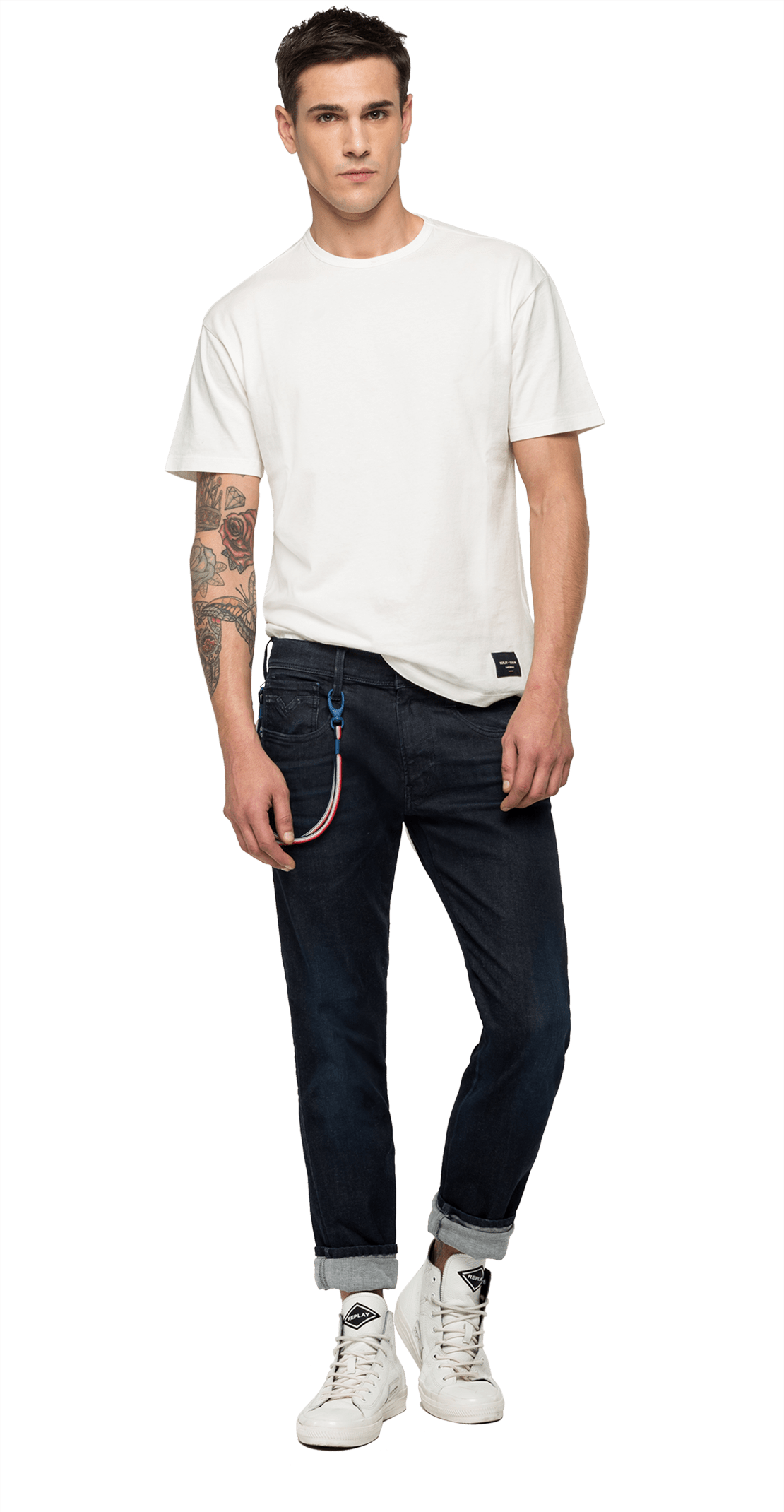 REPLAY PSG ANBASS HYPERFLEX BIO SLIM-FIT JEANS