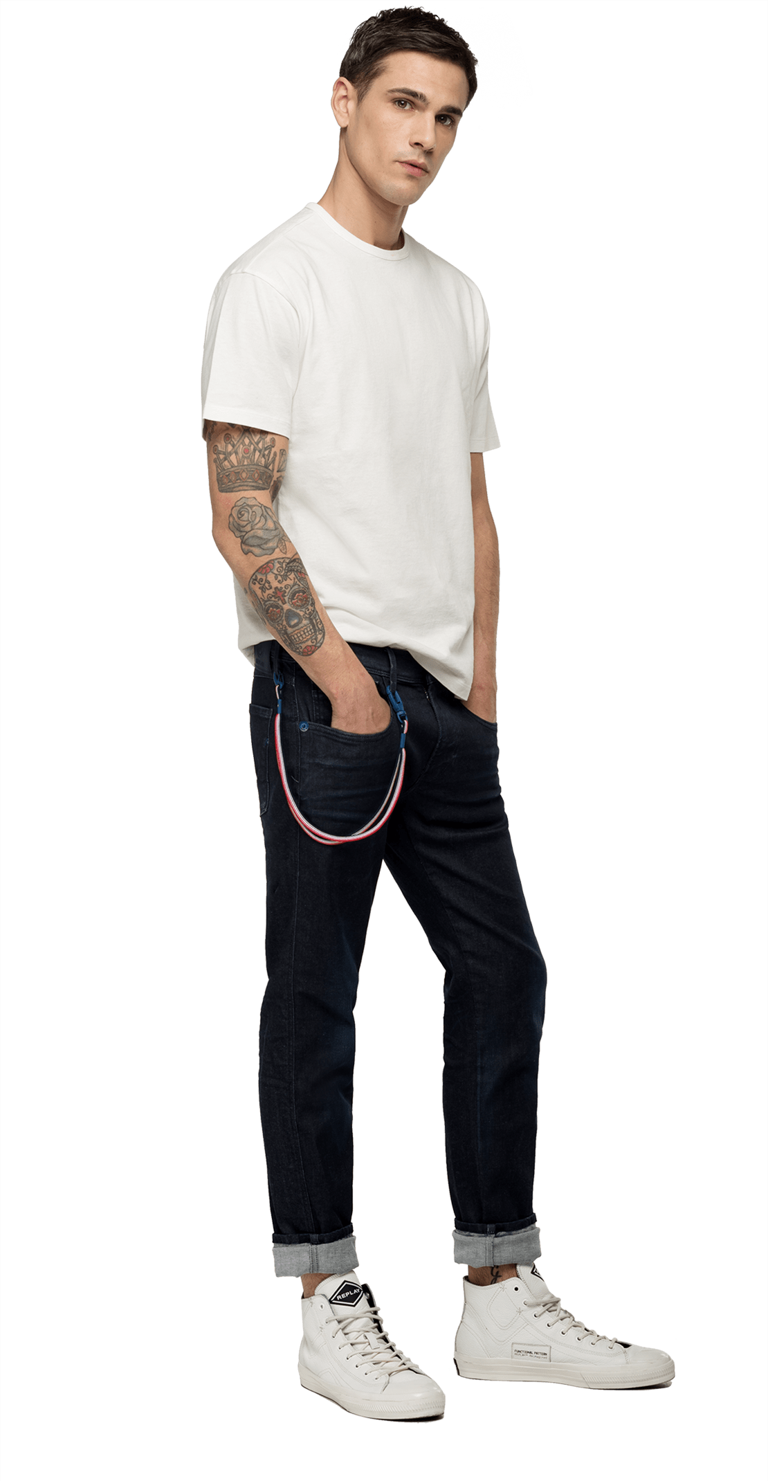 REPLAY PSG ANBASS HYPERFLEX BIO SLIM-FIT JEANS