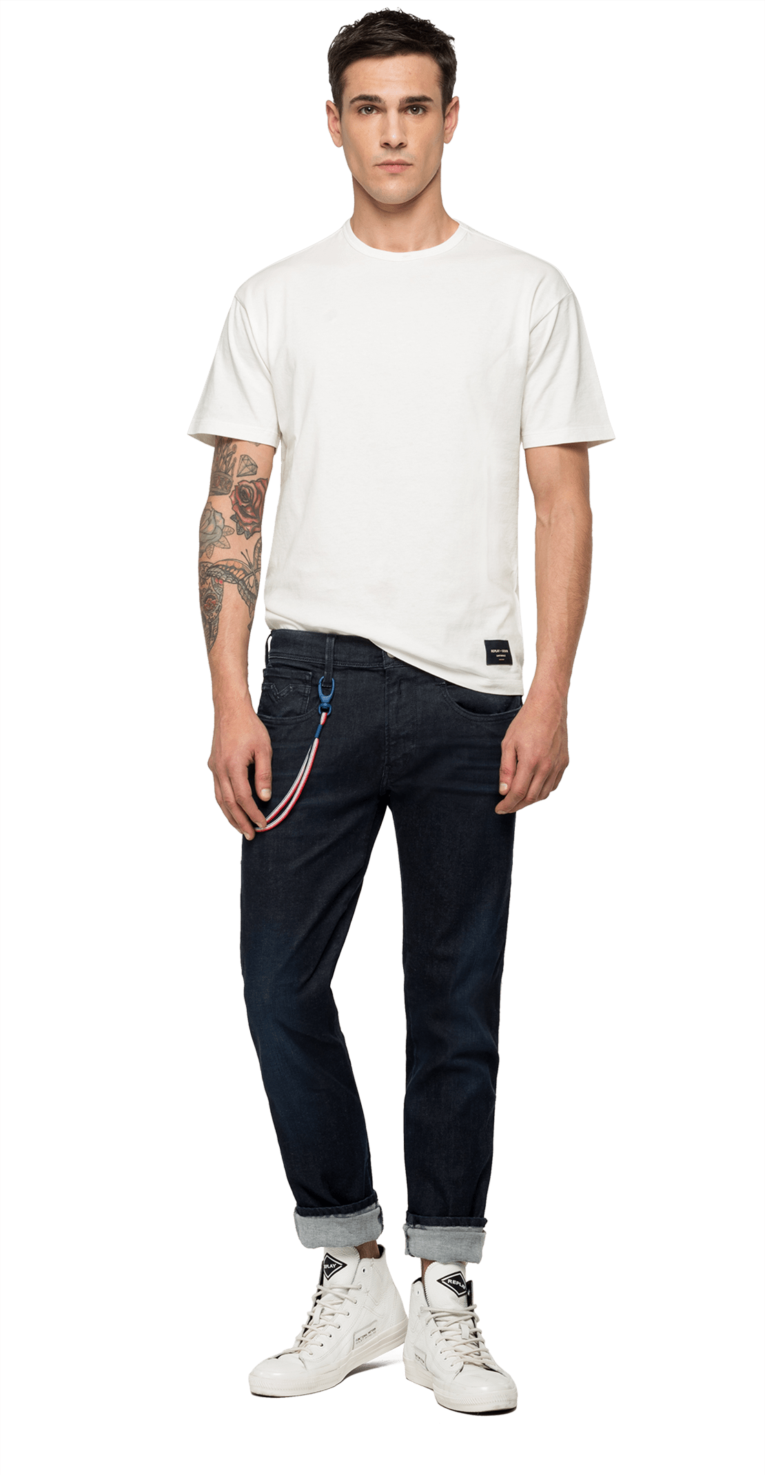 REPLAY PSG ANBASS HYPERFLEX BIO SLIM-FIT JEANS