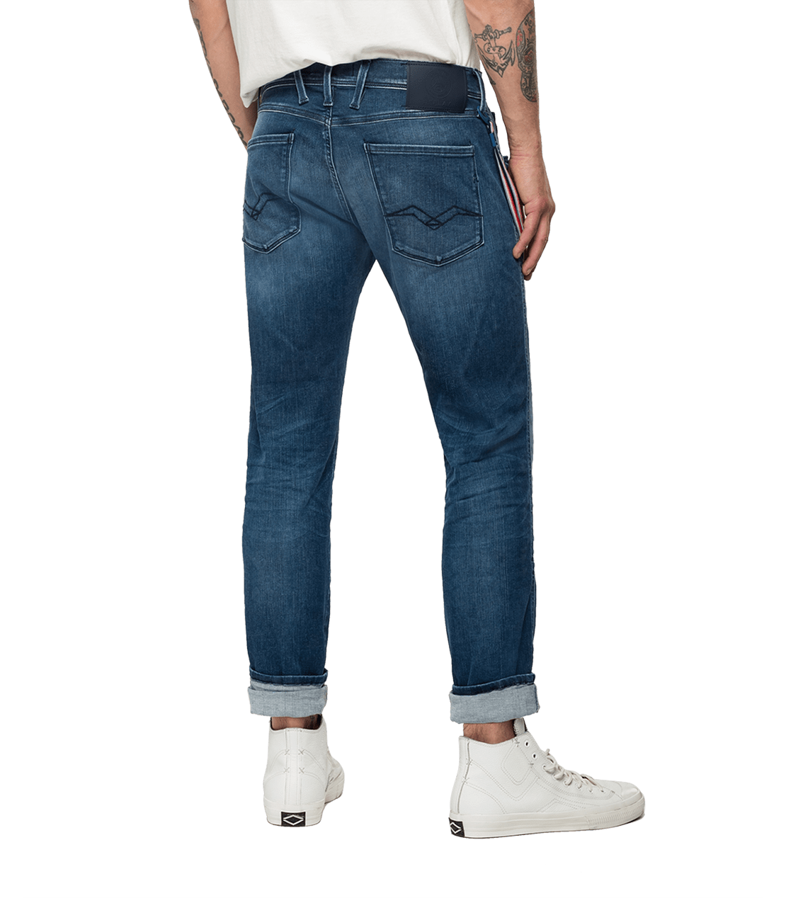 REPLAY PSG ANBASS HYPERFLEX BIO SLIM-FIT JEANS