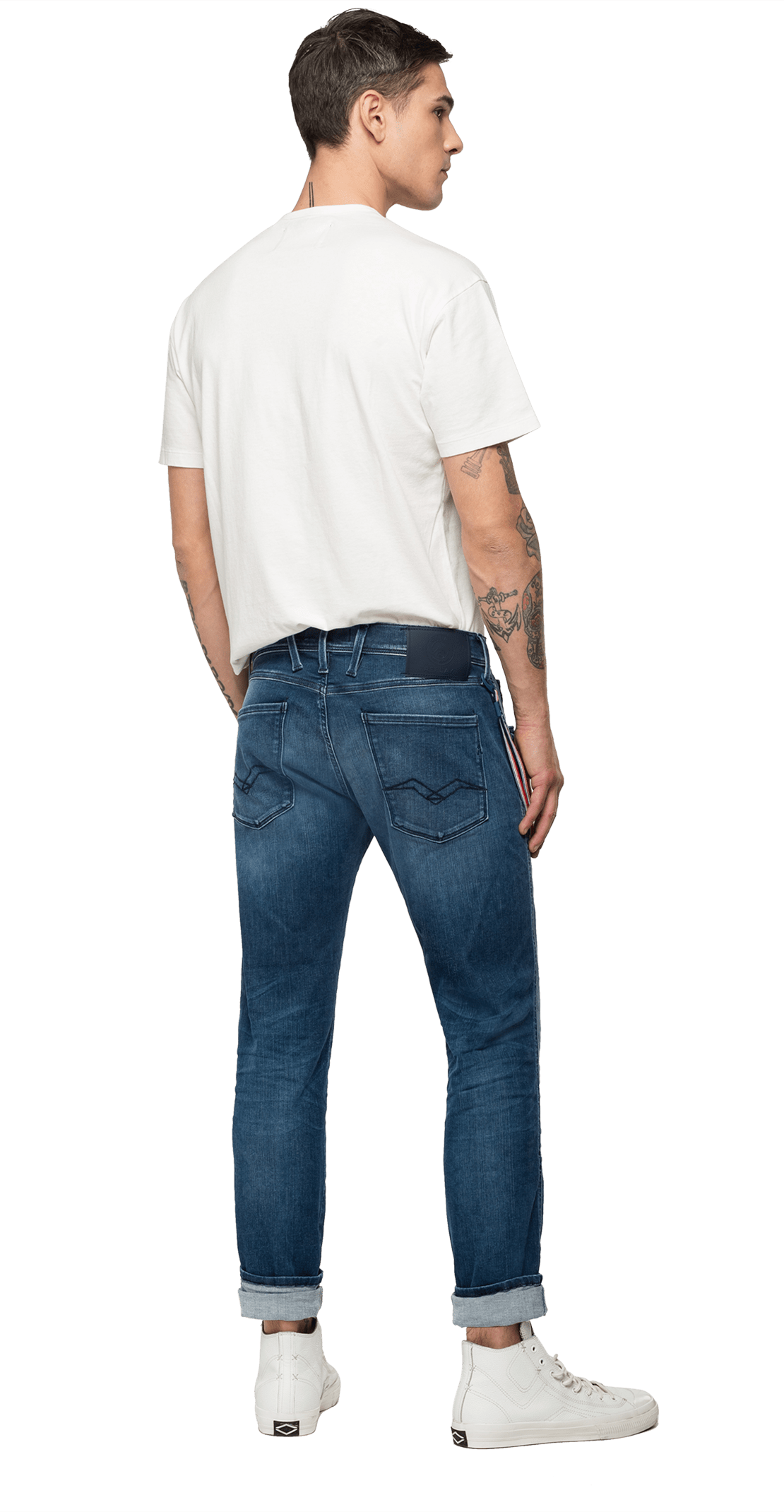 REPLAY PSG ANBASS HYPERFLEX BIO SLIM-FIT JEANS