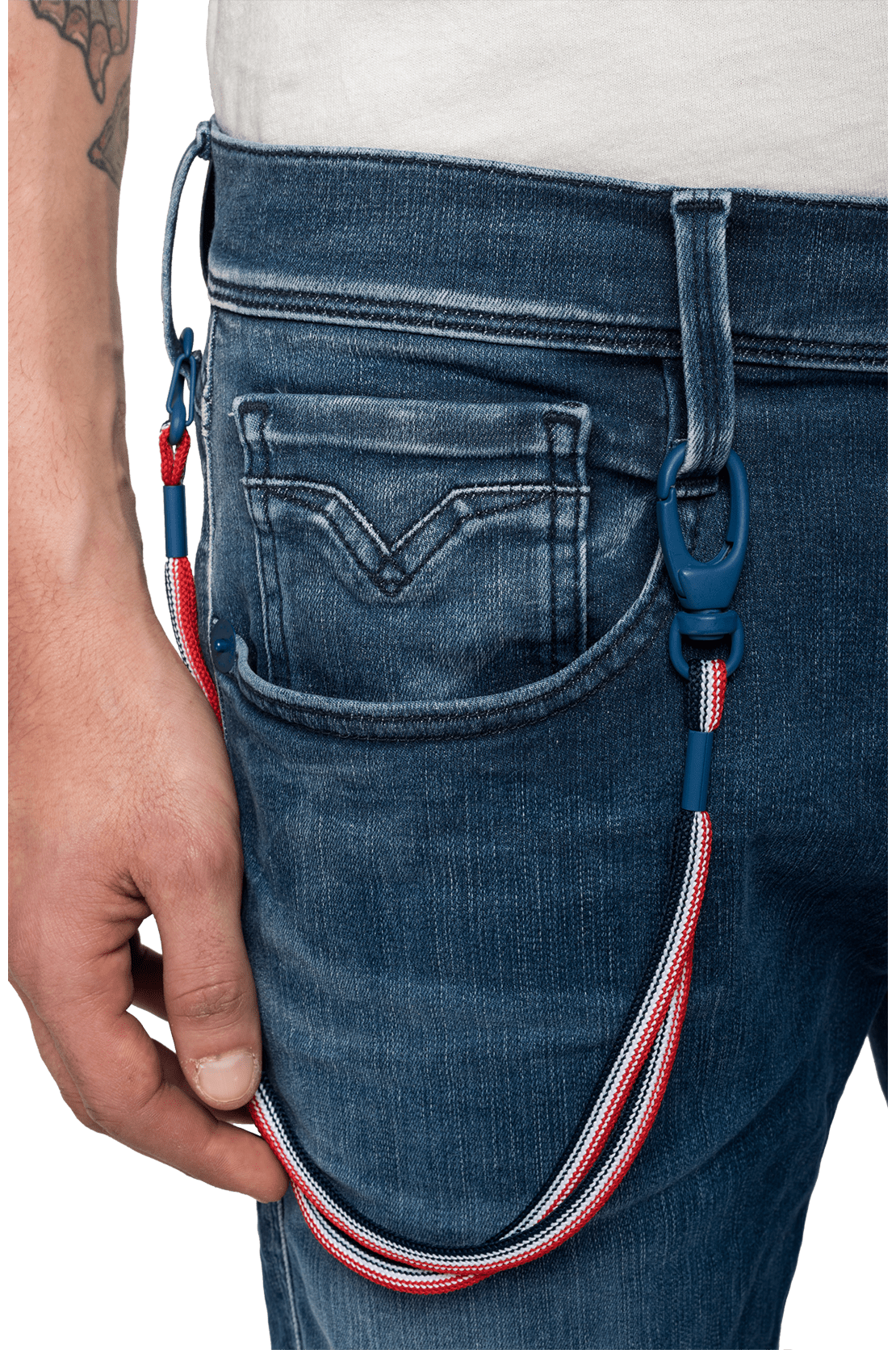 REPLAY PSG ANBASS HYPERFLEX BIO SLIM-FIT JEANS