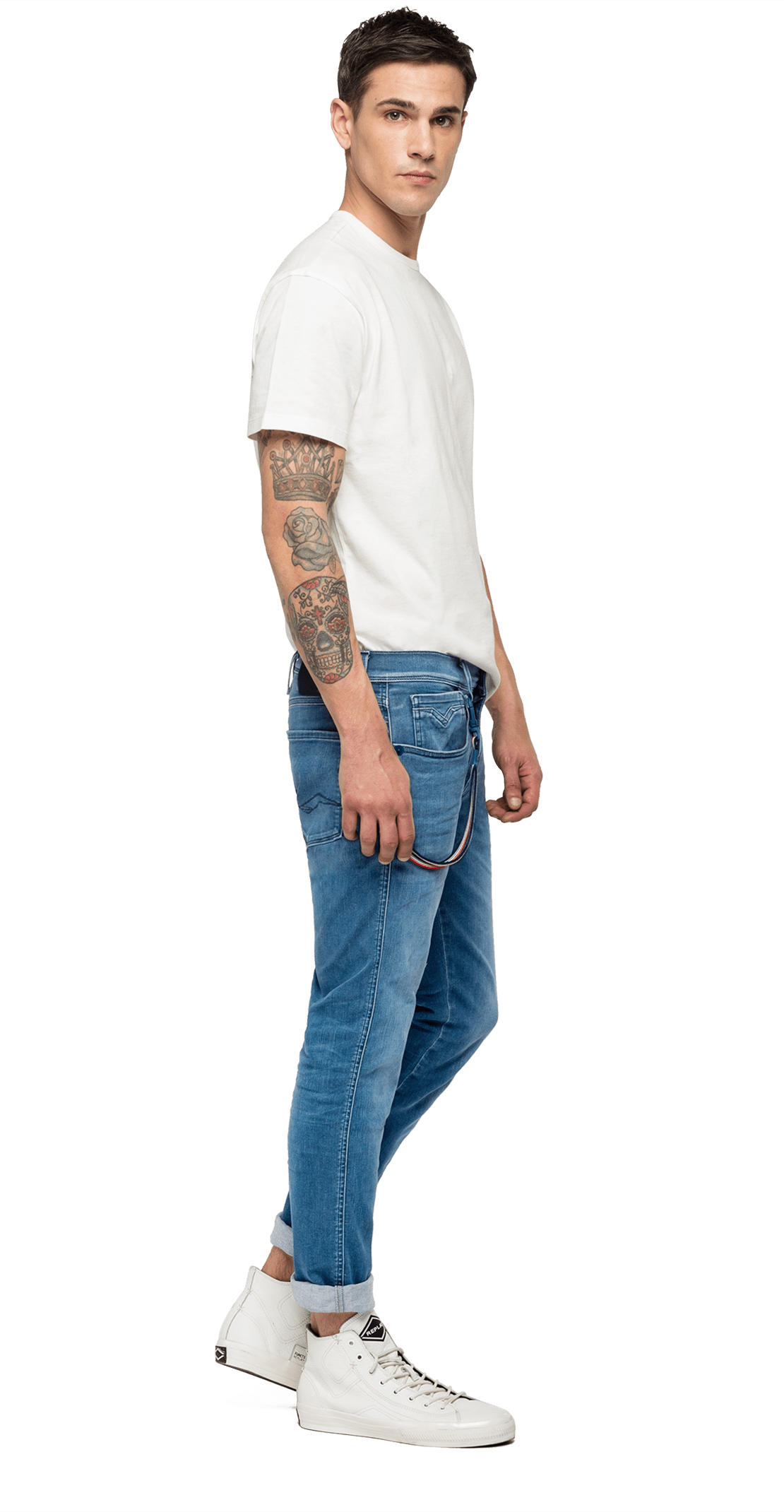 REPLAY PSG ANBASS HYPERFLEX BIO SLIM-FIT JEANS