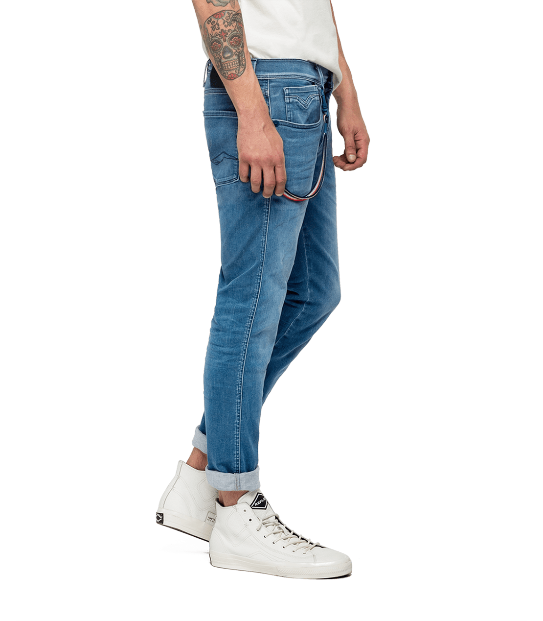 REPLAY PSG ANBASS HYPERFLEX BIO SLIM-FIT JEANS