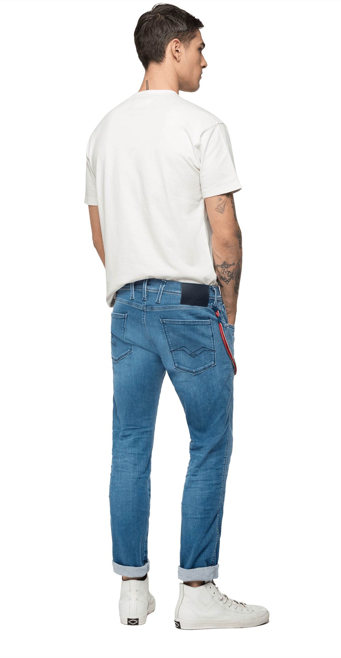 REPLAY PSG ANBASS HYPERFLEX BIO SLIM-FIT JEANS