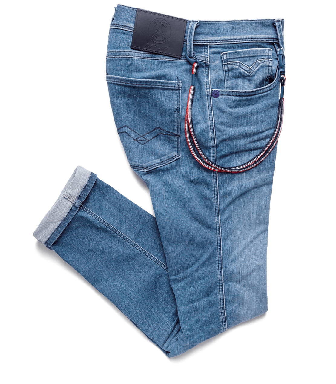 REPLAY PSG ANBASS HYPERFLEX BIO SLIM-FIT JEANS