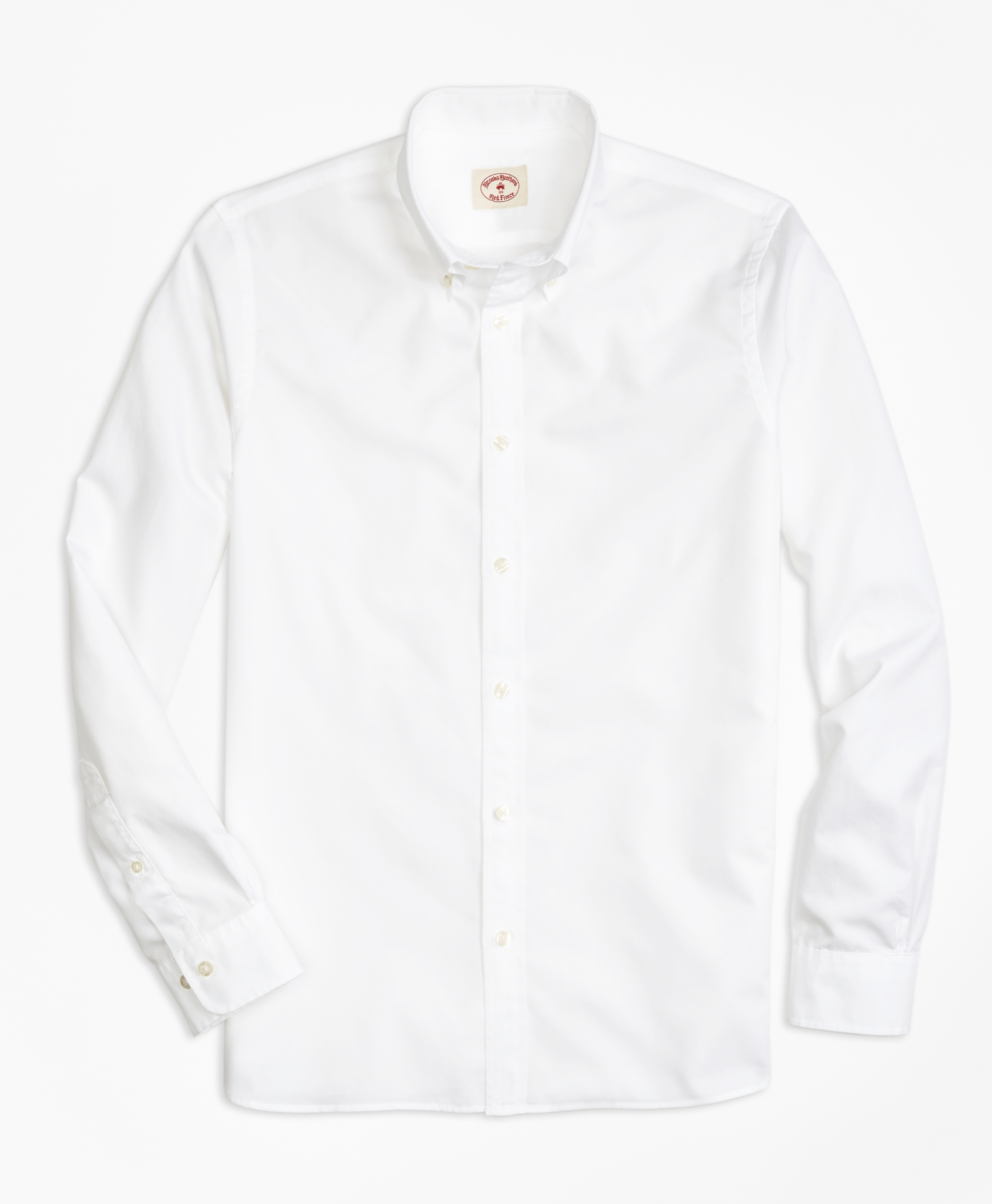 Brooks Brothers Spt Nine To Nine Basics Pbd White - Mens Sport Shirt