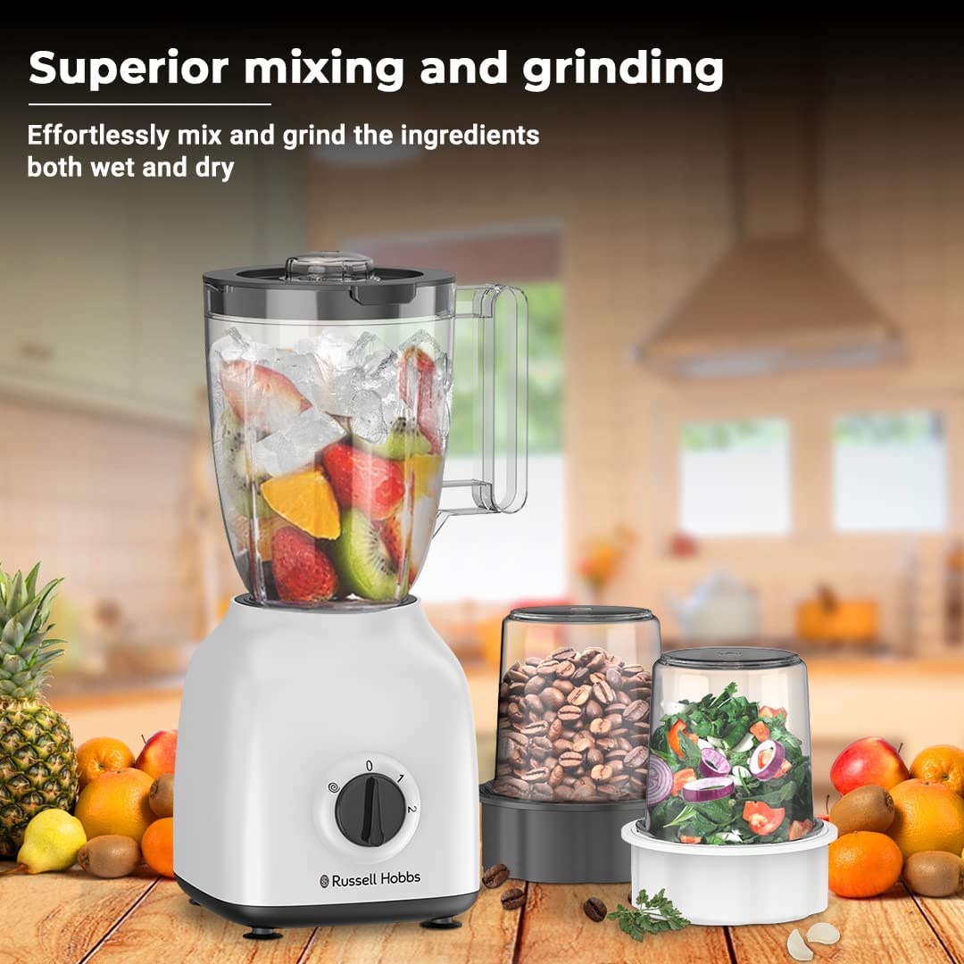 Russell Hobbs Blender with Mill Blender and 2 Mills