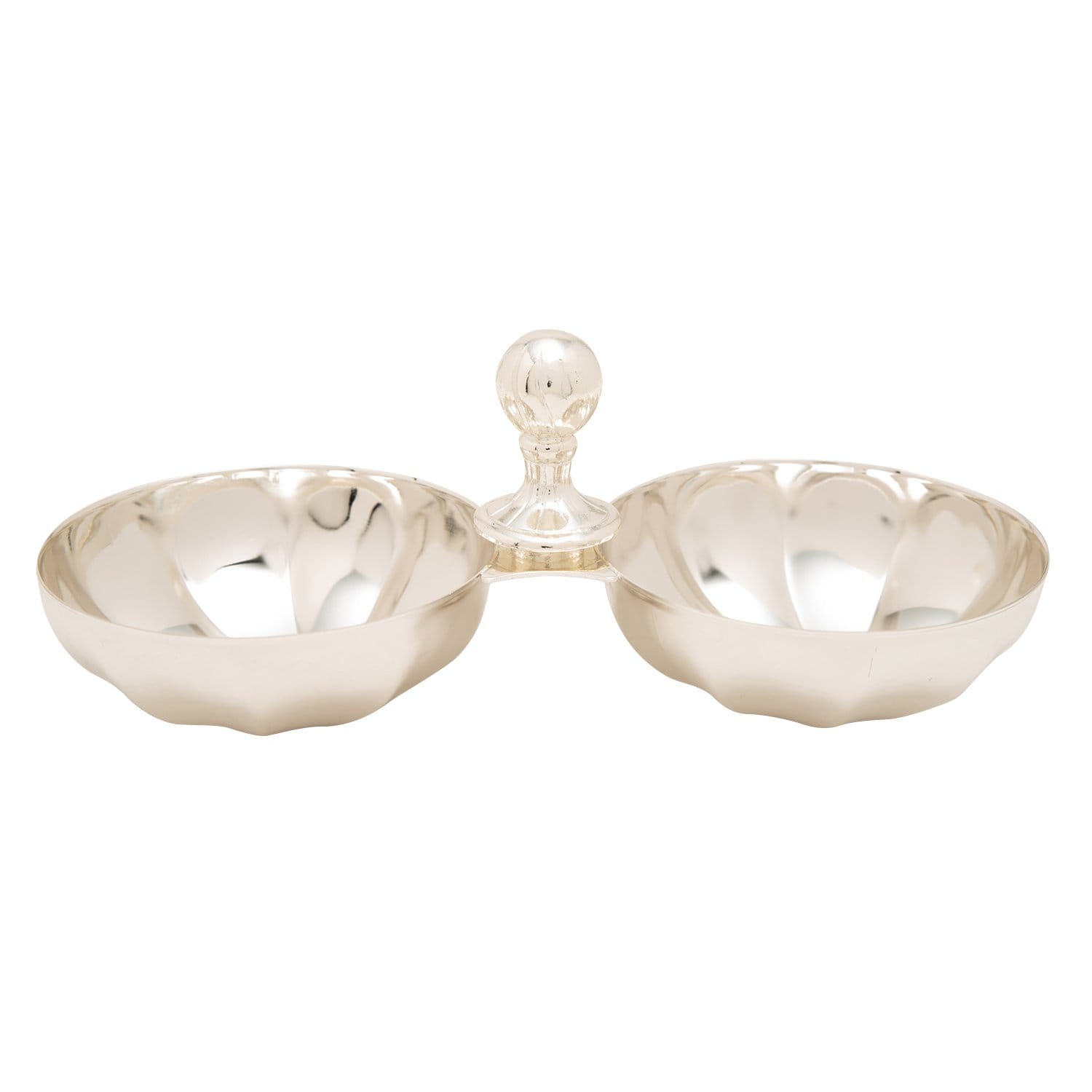 SILVERPLATED DOUBLE CANDY BOWL