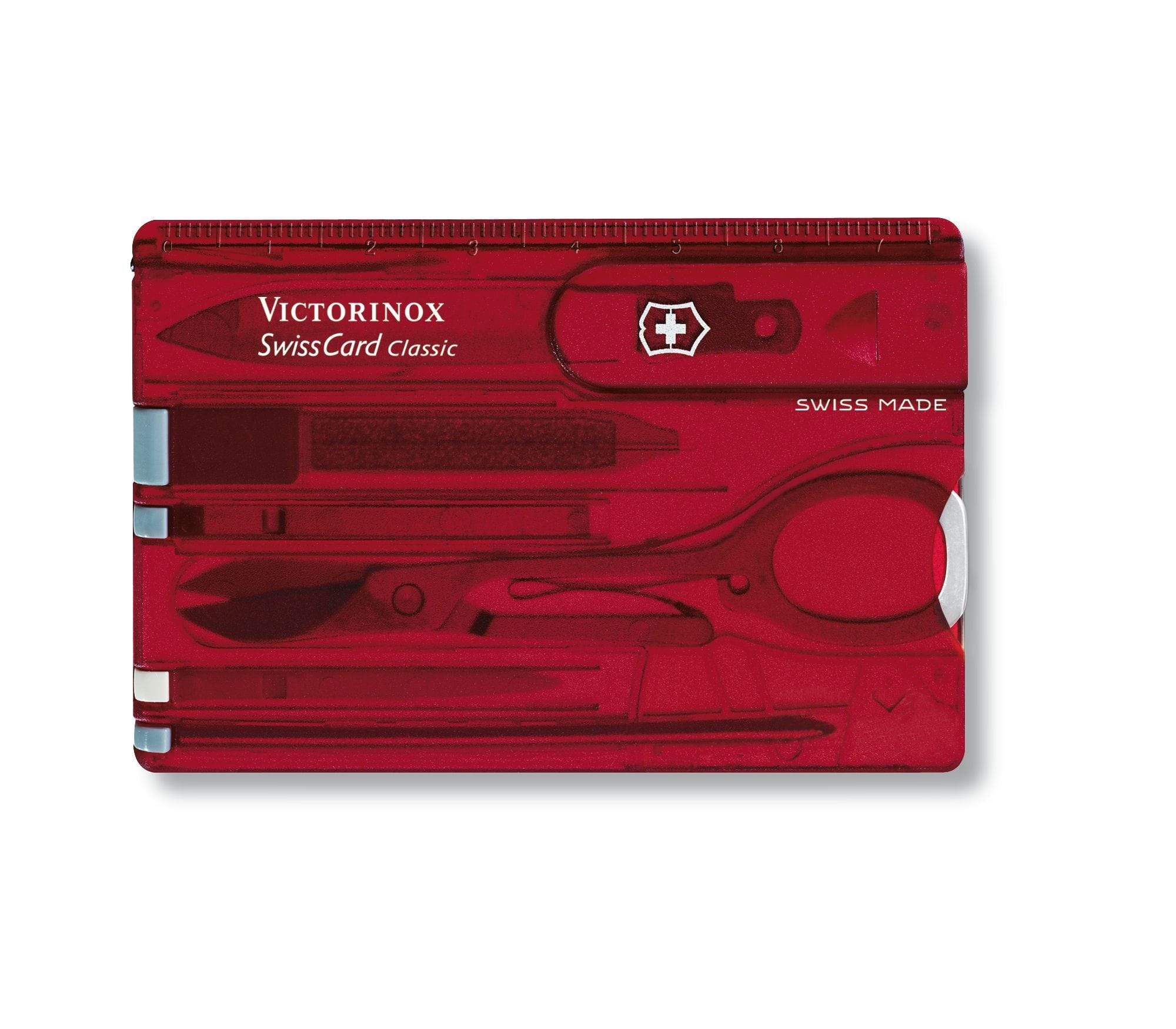 Victorinox Swiss Card Classic Pocket Knife - Red - 0.7100.T - Jashanmal Home