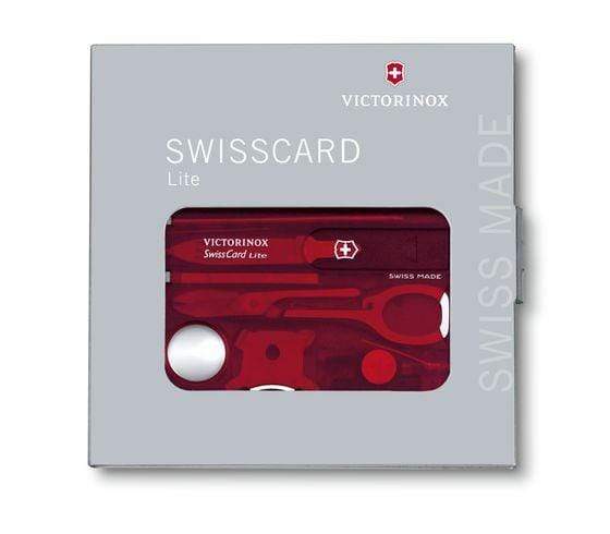 Victorinox Swisscard Lite Red Translucent - 0.7300.T - Jashanmal Home