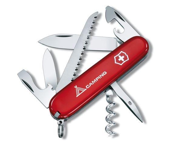 VICTORINOX SWISS ARMY KNIFE CAMPER RED WITH 13 FUNCTIONS - 1.3613.71