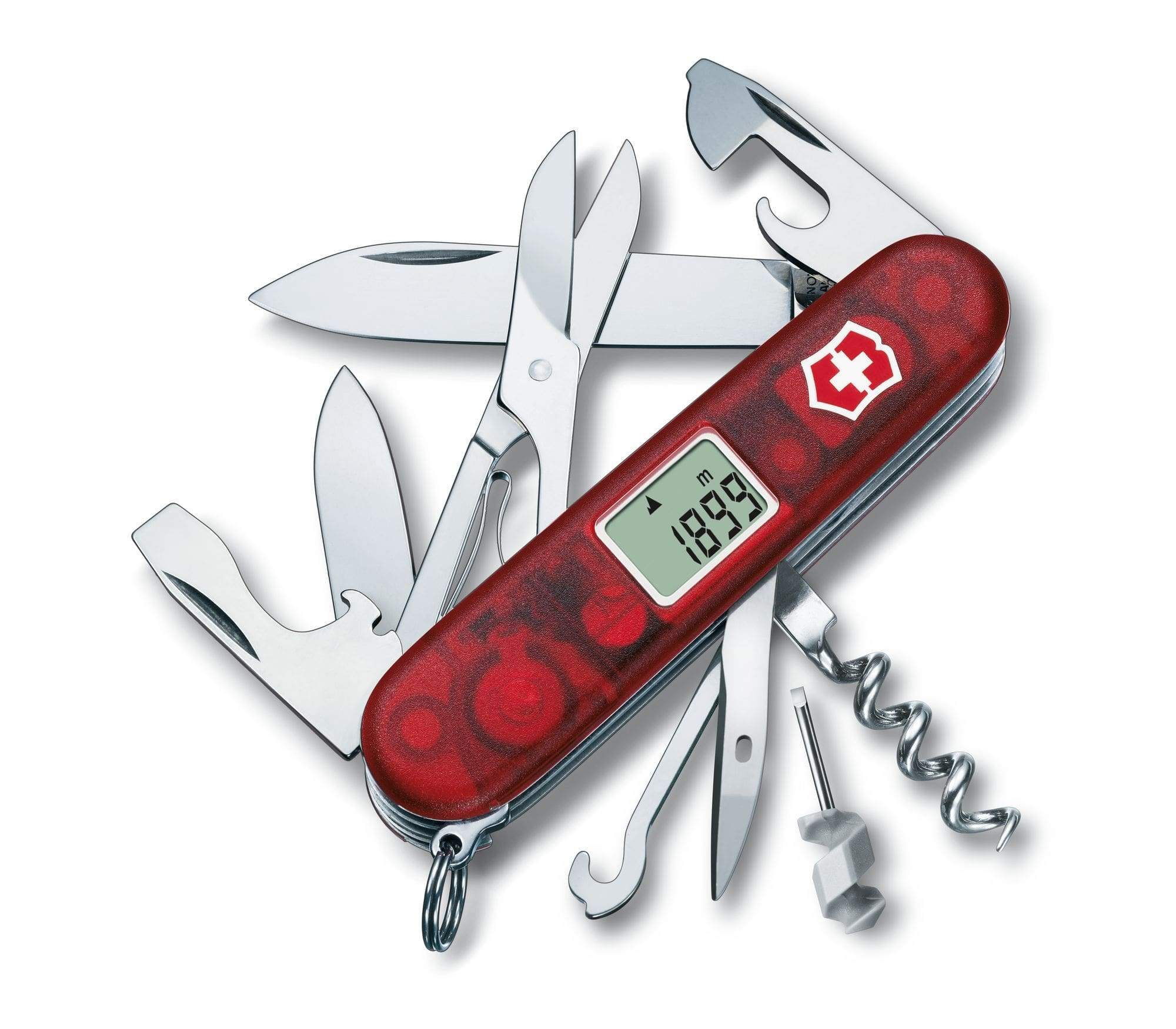VICTORINOX SWISS ARMY KNIFE TRAVELLER RED WITH 28 FUNCTIONS - 1.3705.AVT