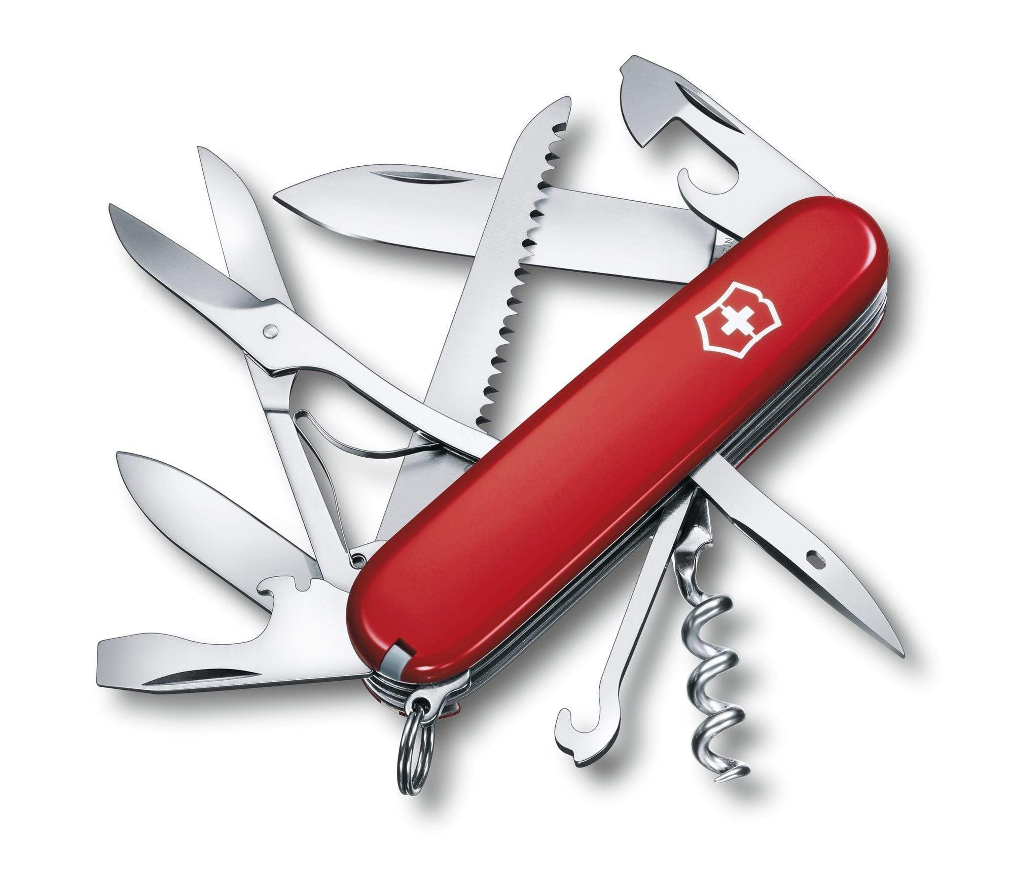 VICTORINOX SWISS ARMY KNIFE HUNTSMAN RED WITH 15 FUNCTIONS - 1.3713