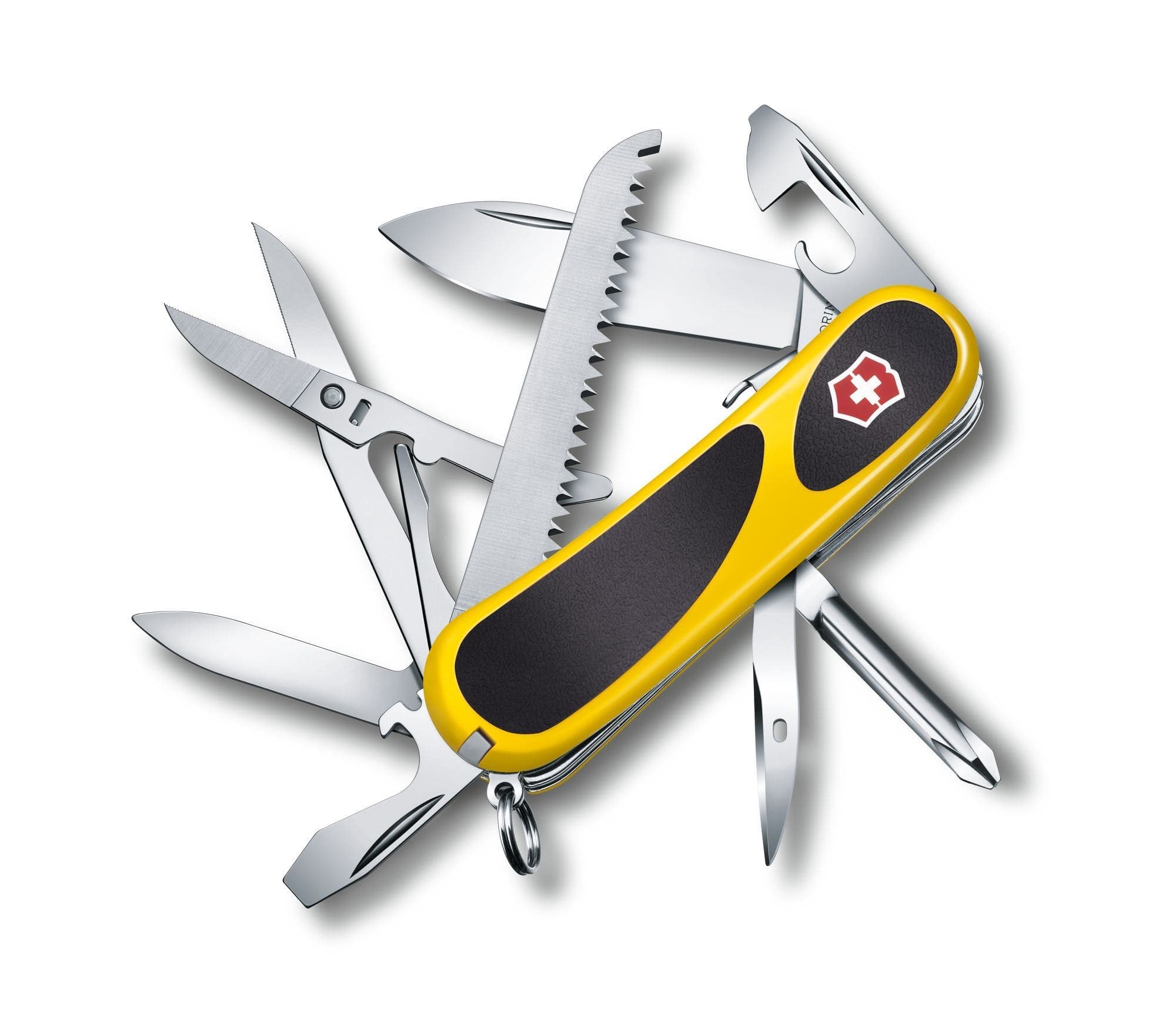 VICTORINOX SWISS ARMY KNIFE EVOGRIP S18 YELLOW/BLACK WITH 15 FUNCTIONS - 2.4913.SC8