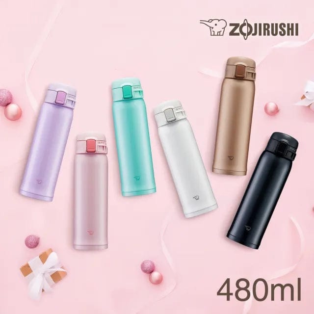 Zojirushi Stainless Steel Vacuum Bottle 0.48L - Pearl Pink