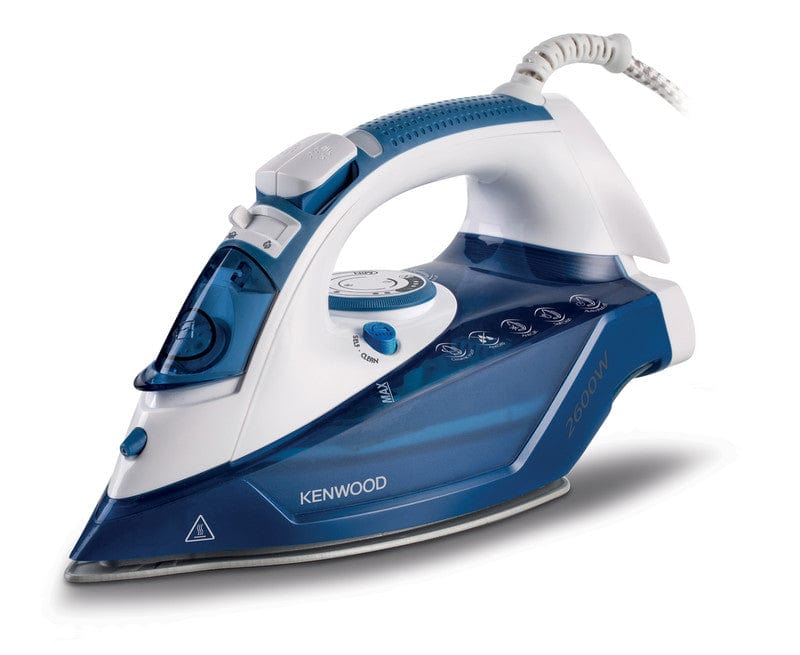 Kenwood Steam Iron 2600W, Ceramic Soleplate, 350ML, Blue - STP75.000WB