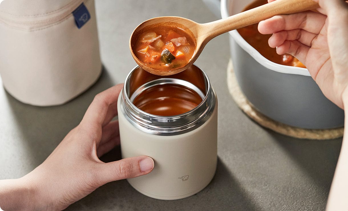 Zojirushi Stainless Steel Food Jar 0.3L-Beige.