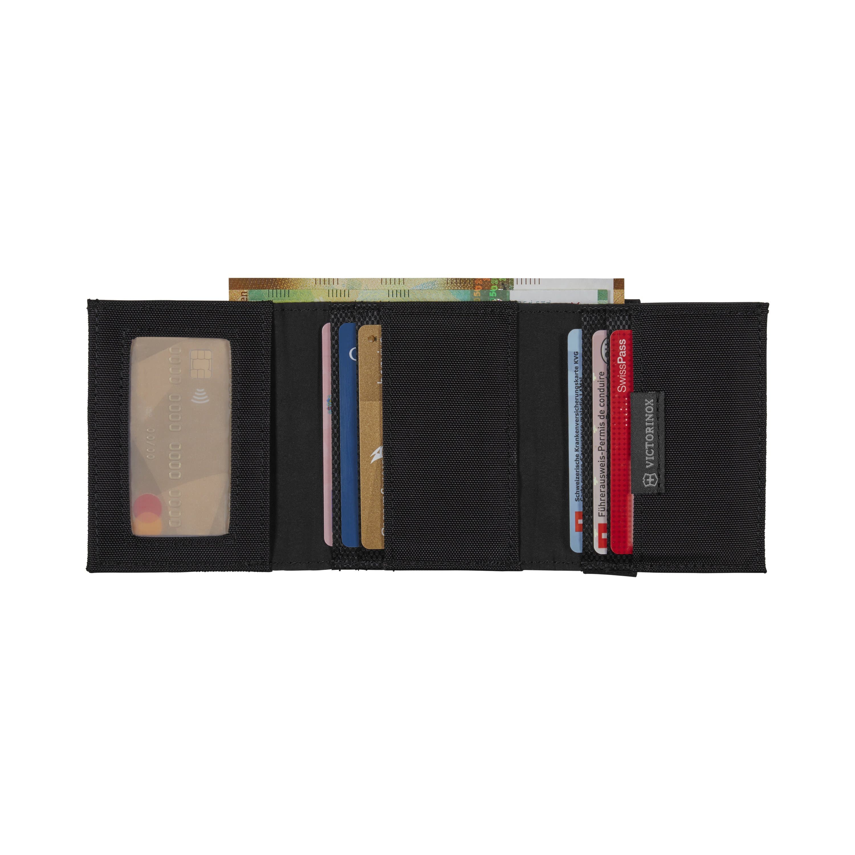 Victorinox Travel Accessories 5.0 Tri-Fold Black Wallet - 610394