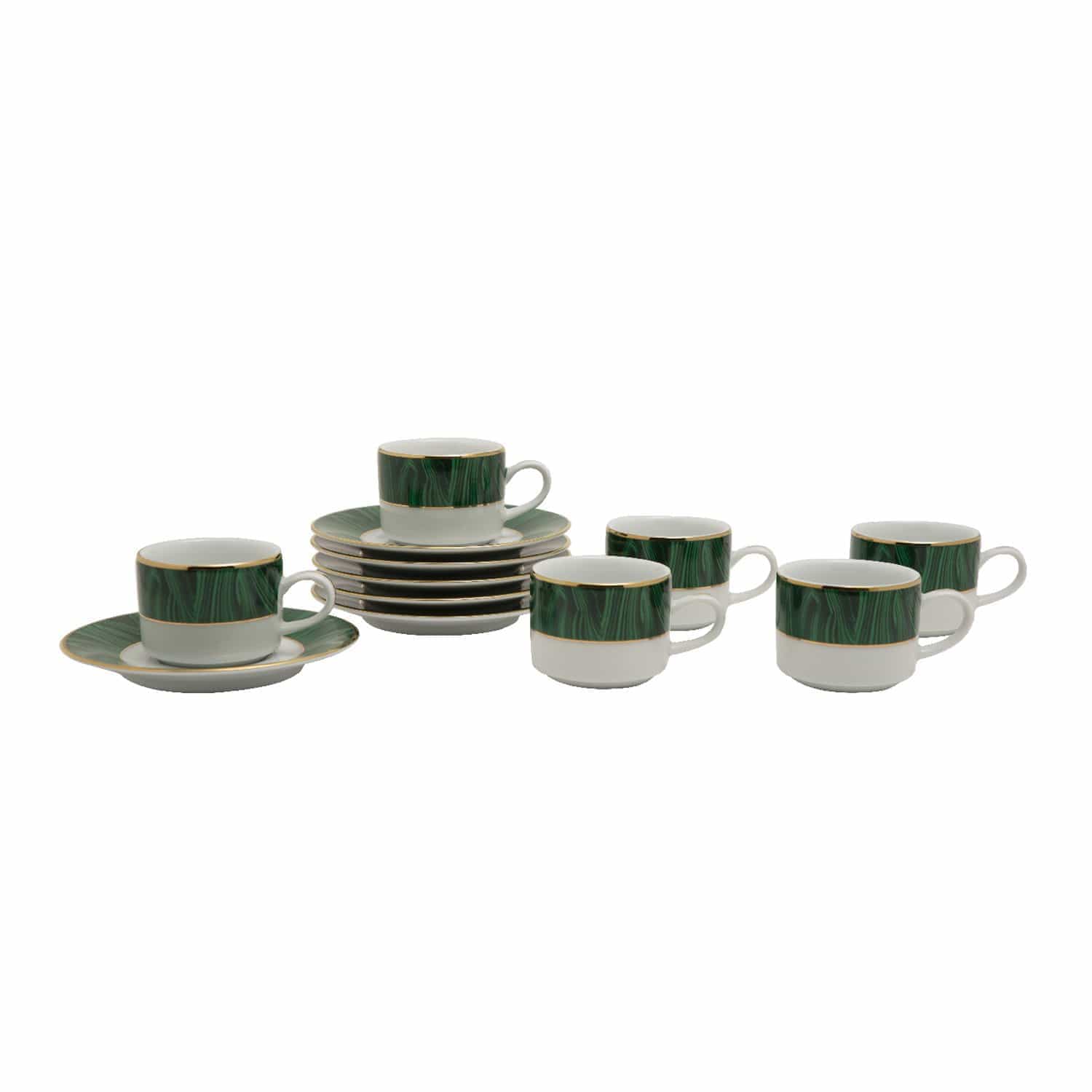 SUVAN 6PC TEA CUP AND SAUCER