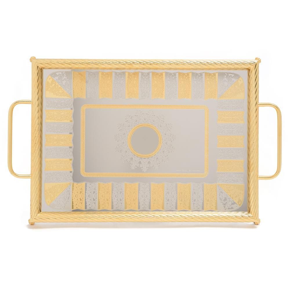 Brignani Alexie 1 Rectangle Tray - Gold, 40 x 28 cm - 1300/1ALEX1-G - Jashanmal Home