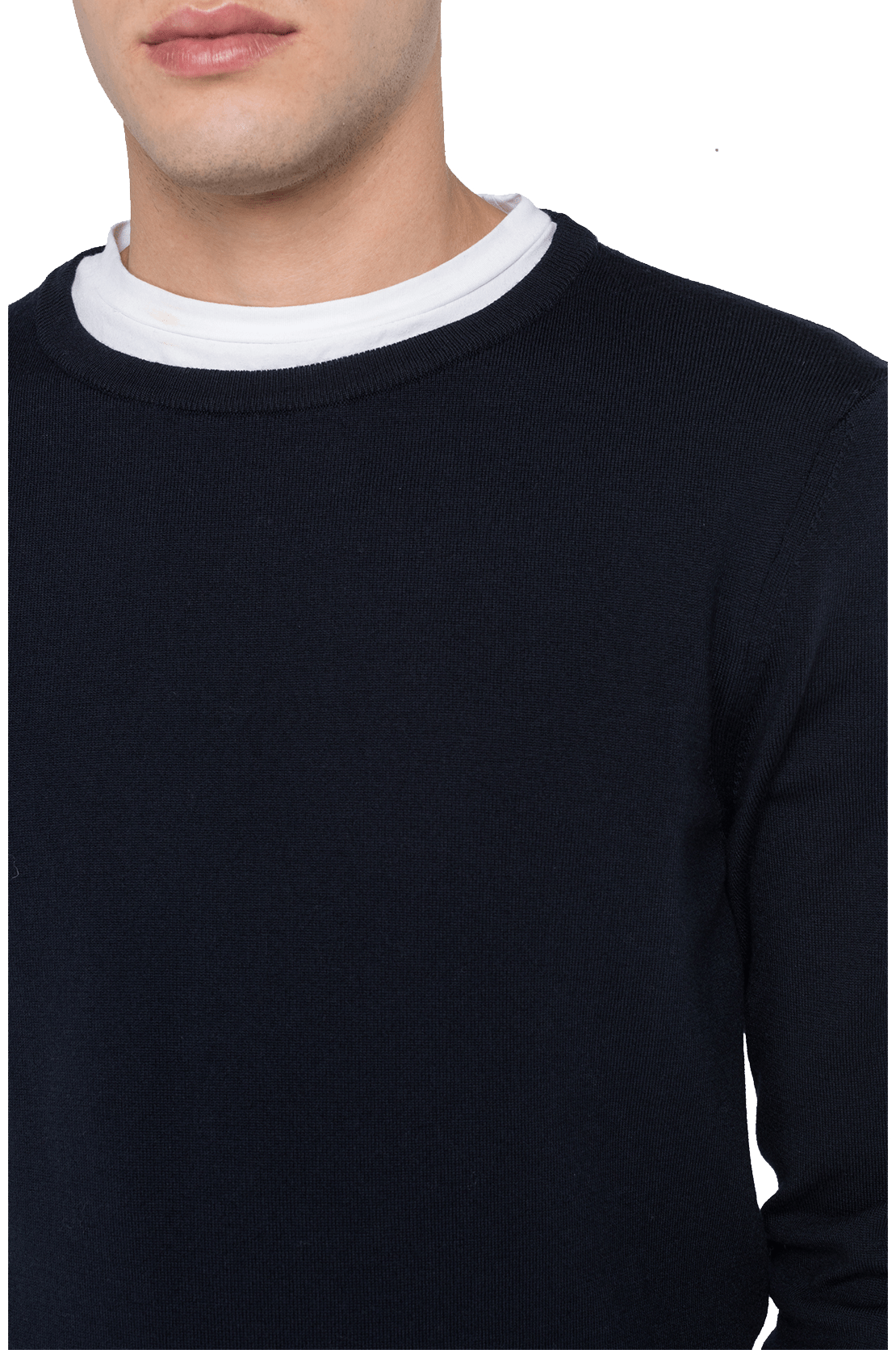 Crewneck Sweater In Merino Wool