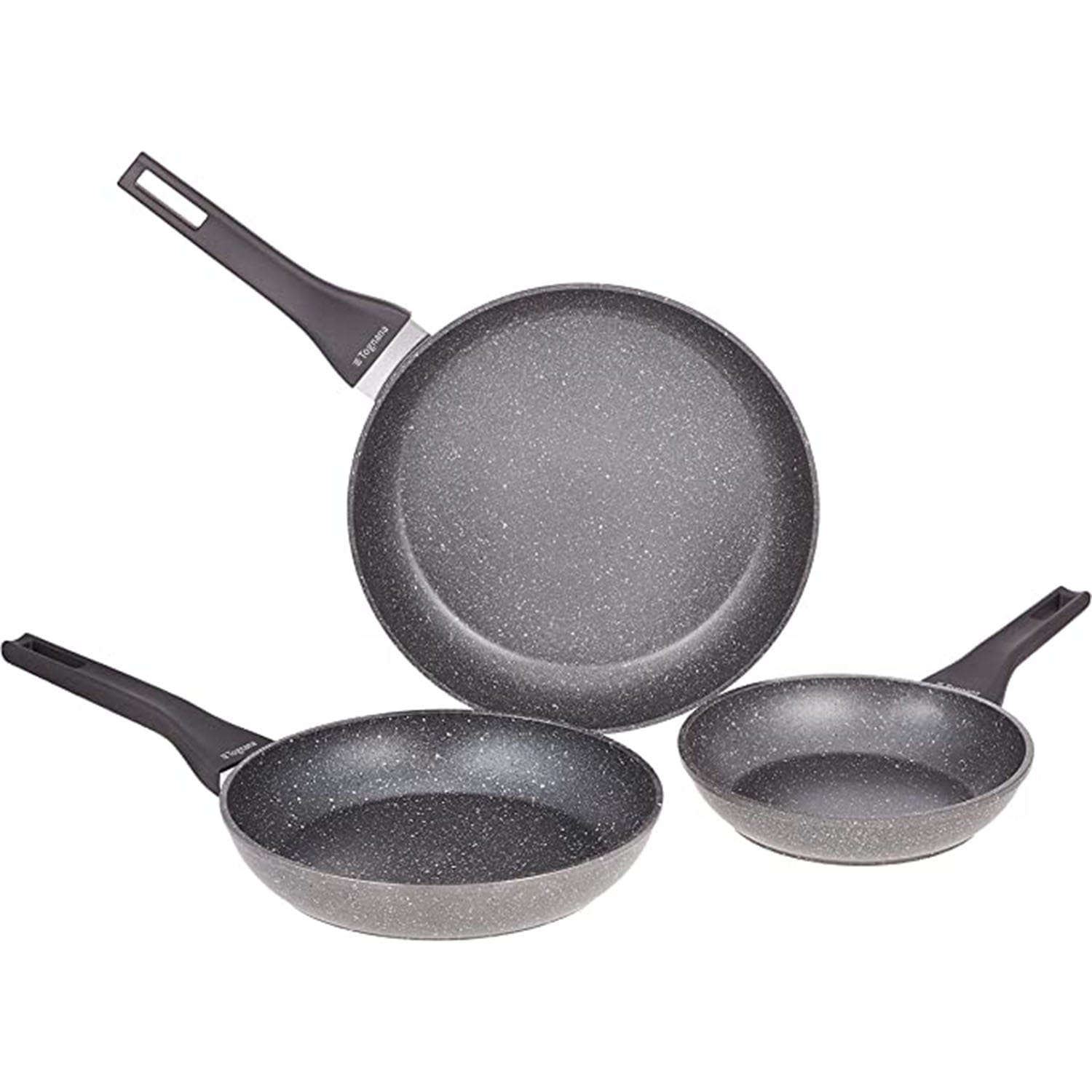 Tognana Grancuci Phaetra 3 Pans Set, 20 24 28 Cm Diameter