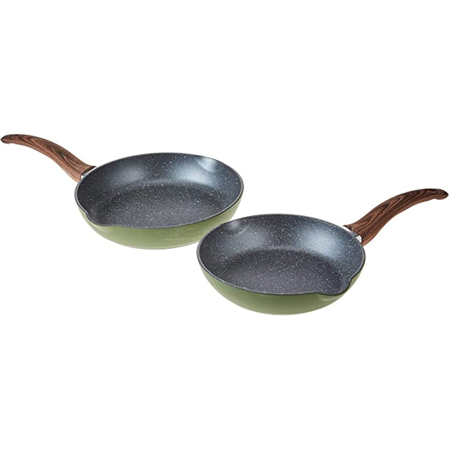 Tognana Grancuci 3 Pans Set, 20 24 28 Cm Diameter, Green