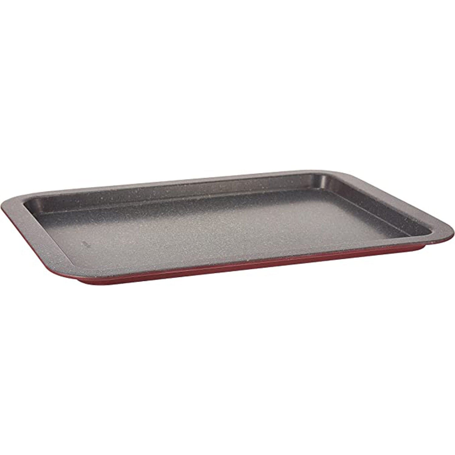Tognana Porcellane Rectangular Oven Universal Carbon Steel Baking Tray, Oven, Rectangular, Grey, Red, Carbon Steel, Enamel