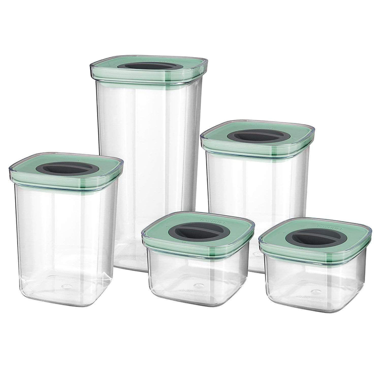 BergHOFF Leo Smart Seal 5 Piece Food Containers - Transparent - 3950129 - Jashanmal Home